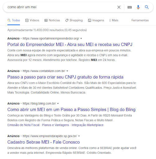 `Pint de exemplo de marketing para escritórios de contabilidade